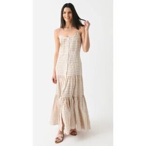 Never A Wallflower Lindsey Long Dress Women’s Size XS Neon Plaid